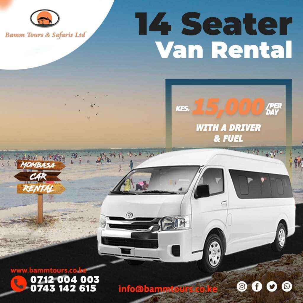 14 Seater Van For Hire Mombasa