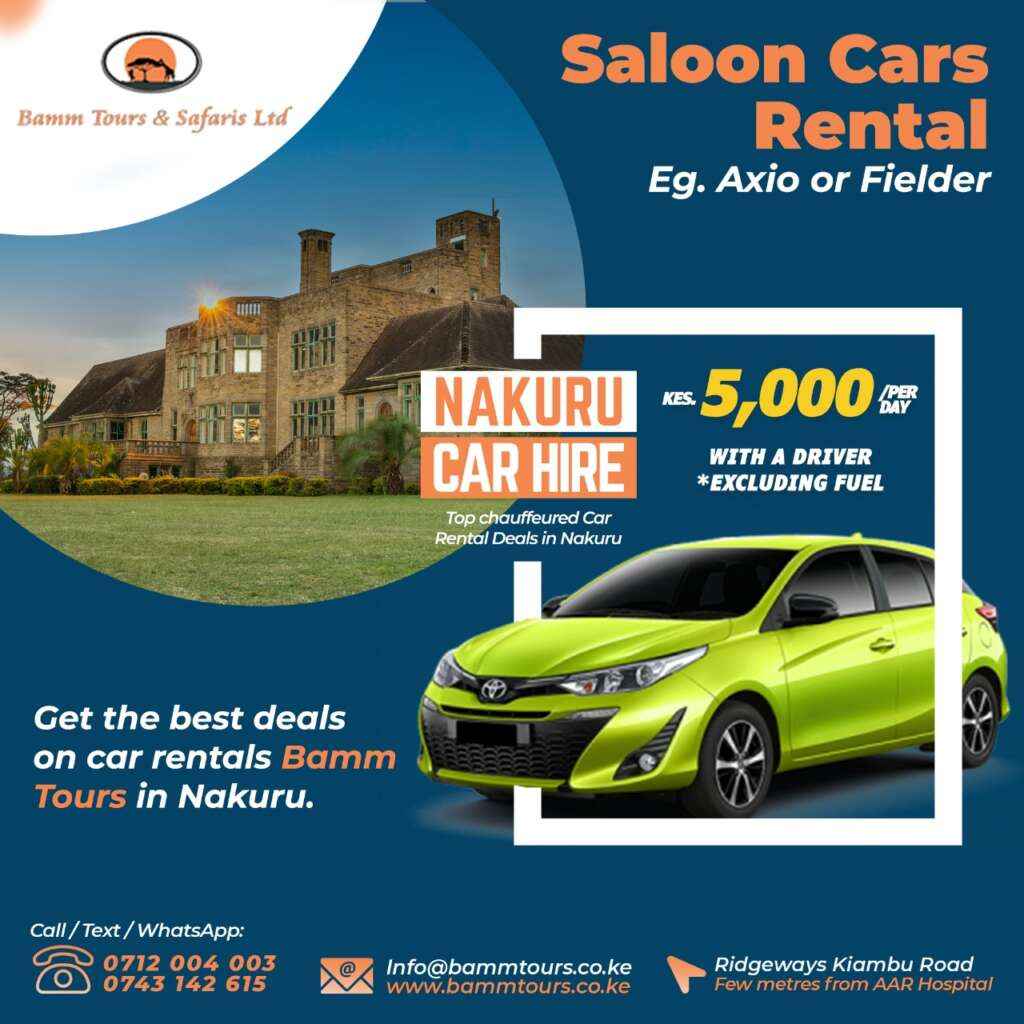Car hire with a driver Nakuru