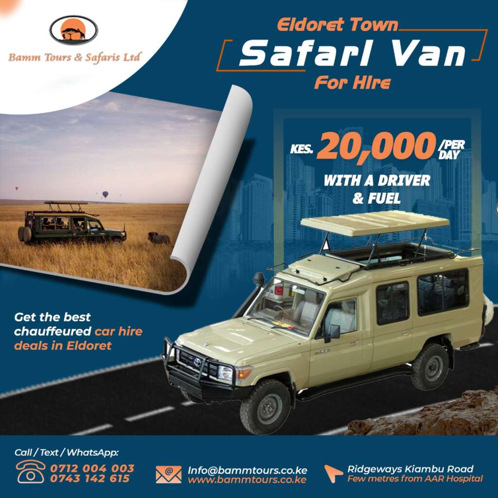 Land Cruiser van for hire Eldoret